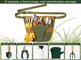 Garden Tool Bag, Wear Resistant Canvas Material, for Gardening, Construction, Woodworking and Other V1369-AZ3-W-12593