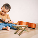 Wooden Foldable Guitar Footstool with Adjustable Height for Comfortable Playing in Office V1369-AZ3-W-17107