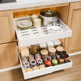 CARLA HOME 2 Pack Pull Out Cabinet Organizer Expandable for Cabinets with Adjustable Slide Out LSB-36221