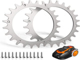 Worx Landroid L Lawn Mower Stainless Steel Spikes 225 mm Wheel Compatible with 12 Screws V1188-TAL-01138