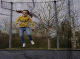 Black Trampoline Safety Netting for Easy Installation and Home , and Secure V1366-AZ2-W-26132