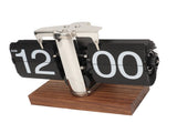 Digital Flip Down Clock Retro Automatic Turning Battery Operated Mechanical Clock for Home Room V1294-YM0710-3115230113213