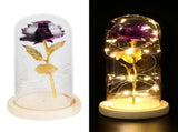 LED Rose Bedside Lamp Glass Night Light Birthday Gift Home Decoration V1294-YM0901-ZM03129-02