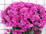 3pc Artificial Hanging Flowers for Outdoor, Violet Ivy Fake Hanging Plant & Flowers for Home Wedding V1366-AZ2-W-09753