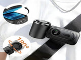 Mini Portable Handheld Clip Fan with LED Display, Rechargeable 3000mAh Battery, 5 Speeds, 180&deg V1366-AZ2-W-11638