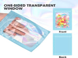 120pcs Mylar Bags for Food Storage120pcs Holographic Packaging Bags V1258-DP02-C-714