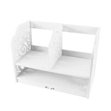 2 Tiers DIY Shelving CD Book Storage Box Unit Display Bookcase Shelf Home Office V1294-YM0901-GB-JYJJ17600SS