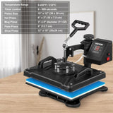 VEVOR Heat 12 X 15 Inch 5 In 1 Heat 1250 W Heat Machine Swing Away Black Heat V952-DGNTHJWHYJXHS0001V3