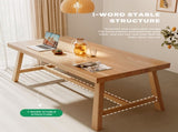 1.8M Solid Wood Dining Table Square Dining Table Dining Table Kitchen Furniture V488-DNTB-L