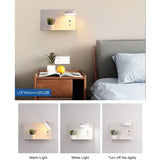 Left Side Adjustable LED Wall Light 12W with USB Charging Switch and 3 Color Temperatures, 330 V1237-ZY-522-0069