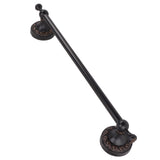 Towel Bar Copper Retro Space Saving 40CM Multifunctional Tilt Proof Single Towel Rack for Bathroom V1294-YM0706-3112230063311