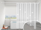 AYktou EVA Shower Curtain Frosted Floral Waterproof Shower Curtain Line Lightweight Plastic V1189-WXFWAL-20260326-03074