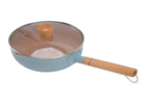 Sauce Pan Stick Proof Aluminum Alloy Multi Functional Milk Pot with Wooden Handle for Induction Gas V1294-YM0512-3118220271612