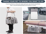 Black Portable Pet Travel Carrier Bag - Foldable, Durable, and Comfortable for Small Dogs & Cats V888-ELOSUNG20407