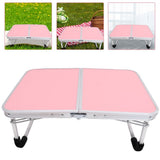 Portable Folding Table with Aluminum Alloy Frame, Sturdy Bed Desk for Outdoor and Indoor Use V1370-AZ4-20044