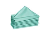 Hoydu Set of 8 Cotton OR Poly Cotton Napkins Light Turquoise V442-GNA-MISC-SETOF8NAPKINS-LIGHTTURQUOISE-SQ