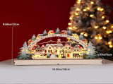 Christmas House LED Christmas Forest Scene Wooden Christmas Village for Shopping Mall Window V1294-YM0714-10309791