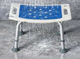 Levede Shower Chair Adjustable Seat Bathroom Stool Bath Aid Bench Assist Tool BATH1029-WH-AU
