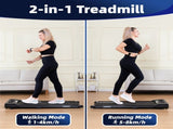 1.5 HP 52cm Electric Walking Pad Treadmill with Remote Control and Display Screen V196-TM111