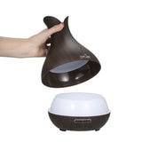 Tomshine Ultrasonic Aroma Essential Oil Diffuser 400ML Mist Air Humidifier Wood Grain BPA Free V1294-YM0901-L1594US