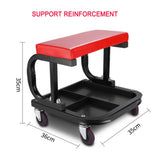Padded Rolling Creeper Garage Mechanics Roller Seat Stool Chair with Tool Tray V201-HBZ0500RE8AU