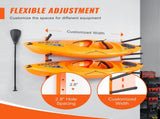 Wall Kayak Rack, 4-Capacity Wall Mounted Kayak Holders for Kayak Canoe Paddle Board, Kayak V952-BGS4G0000000MMS6PV0