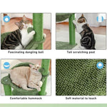 Cactus Cat Tree Tower Scratching Post Scratcher Kitten Condo House Play Bed Toys V63-844631