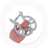 Heavy Duty Scaffold Coupler Clamp with Sliding Rosette , Plated for Event Stages and Construction V1369-AZ3-W-19323