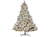 Christabelle 2.3m 7.5ft Snowy Dorset Pine Christmas Tree Pre Lit Multi Function LED Lightly Flo 112_WFLSD75