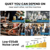 POLYCOOL Commercial Ice Maker Machine, up to 60kg/24hr, Timer & Self Cleaning Programs V219-FDSICMPY60KA