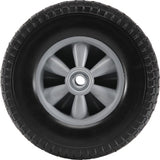 VEVOR Solid PU Run-Flat Tire Wheel, 254 mm, 2-Pack, 81.6 kg Dynamic Load, 99.8 kg Static Load, Flat V952-FPLJAZPU180LBKDVKV0