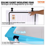 Insulated Portable Cooler, 65 qt, Holds 65 Cans, Retention Hard Cooler with Heavy Duty Handle, V952-BXSYLQQGS65QTSVSEV0