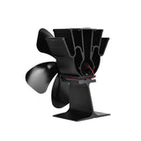 Heat-powered 5 Blades Fireplace Fan V915-EL0094