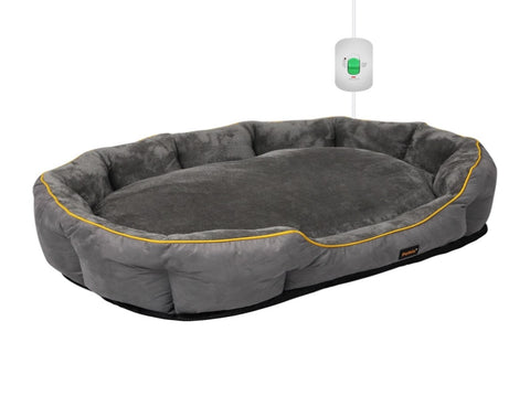 PaWz Electric Pet Heater Bed Heated L Grey Large PT1136-L-GY_NZ