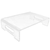 Monitor Stand Acrylic Transparent Durable Multifunctional EyeProtection Desk Stand for School Office V1294-YM0901-3117210109711