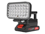 LED Work Light Battery Powered Handheld Flashlight with Dual USB Ports Cordless Lamp for Outdoor V1294-YM0901-3119250084613