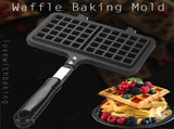 Dual Head Household Kitchen Gas NOn Stick Waffle Maker Pan Mould Mold Press Plate Baking Tool V1294-YM0722-JY04753