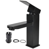 M32 304 Stainless Steel Water Tap Hot Cold Mixing Faucet with Long Handle for Bathroom V1294-YM0901-3112210063511