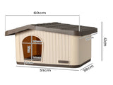 Pawz Plastic Dog Cage Kennel for Small Dogs with Vent PT1337-60-AU