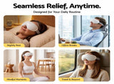 Livemor Eye Massager with Cooling & Heating Dual Hot Cold Compress Goggles with 12 Vibrating Nodes EYE-MASSAGE-03-COLD-WH