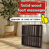 Solid Wood Massager, 10 Rows of Widened Rollers, Diamond Bumps to Stimulate Acupoints, Relieve V1385-ZDAMQ-WU-915-001