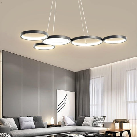 LED Black pendent Light with Remote Control, 54W V178-32191