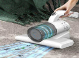 Handheld Mattress Cleaner - 9.7 x 7.9 x 5.4in Cordless 8KPa Vacuum with UV Light, Washable Bin for V1366-AZ2-W-26547