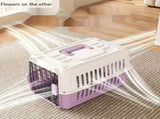 Portable Pet Carrier for Cats and Small Dogs, Airline-Approved Travel Kennel with Comfort Handle, V1341-ZY-AHL55U2P