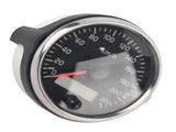 85mm Speedometer LCD Adjustable Waterproof 220KM/H for 12V/24V Car Truck Boat Motor, Stainless Steel V1189-LC-QP-00406