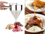 Stainless Steel Baking Funnel Cake Desserts Cooking Tools with Rack for Home Kitchen Bakery Use V1294-YM0722-JY03200