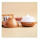 Wood Grain Aroma Humidifier, Energy-Saving Fragrance Spray, Seven-Color Ambient Light, Smart Timer, V1232-JSQ-XBYS-001