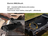 Adjustable-Angle 3-Speed Electric Grill Brush, Type-C, Stainless Steel Angled head,high-speed SS V1107-114-95675