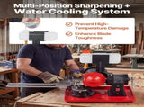 Circular Saw Blade Sharpener with Water Tank, 370W 2890RPM Rotary Angle Mill Grinder, Water V952-YXJPDMJSMHGD46ML4001V3