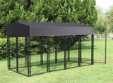 Large Jumbo Outdoor Dog Kennel Heavy Duty Pet Playpen Pre-galvanized Animal Cage Fence V767-JJ-XZ171-L-V1
